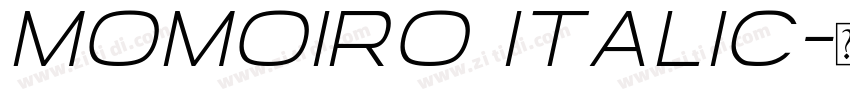 Momoiro Italic字体转换